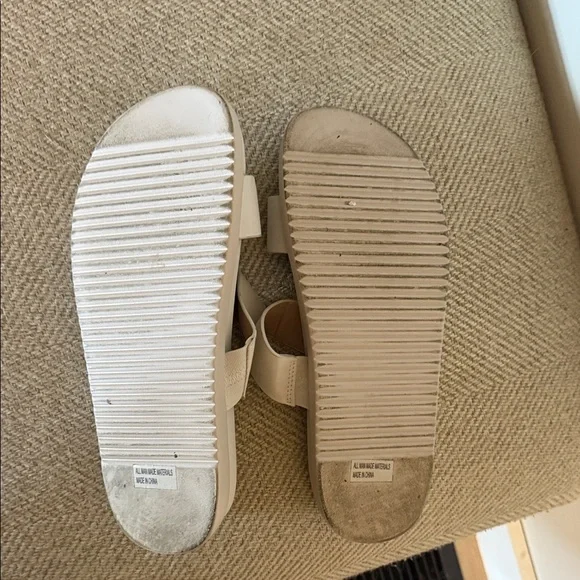 DV by Dolce Vita Cream Sandals with Gold Buckles - Picture 3 of 6